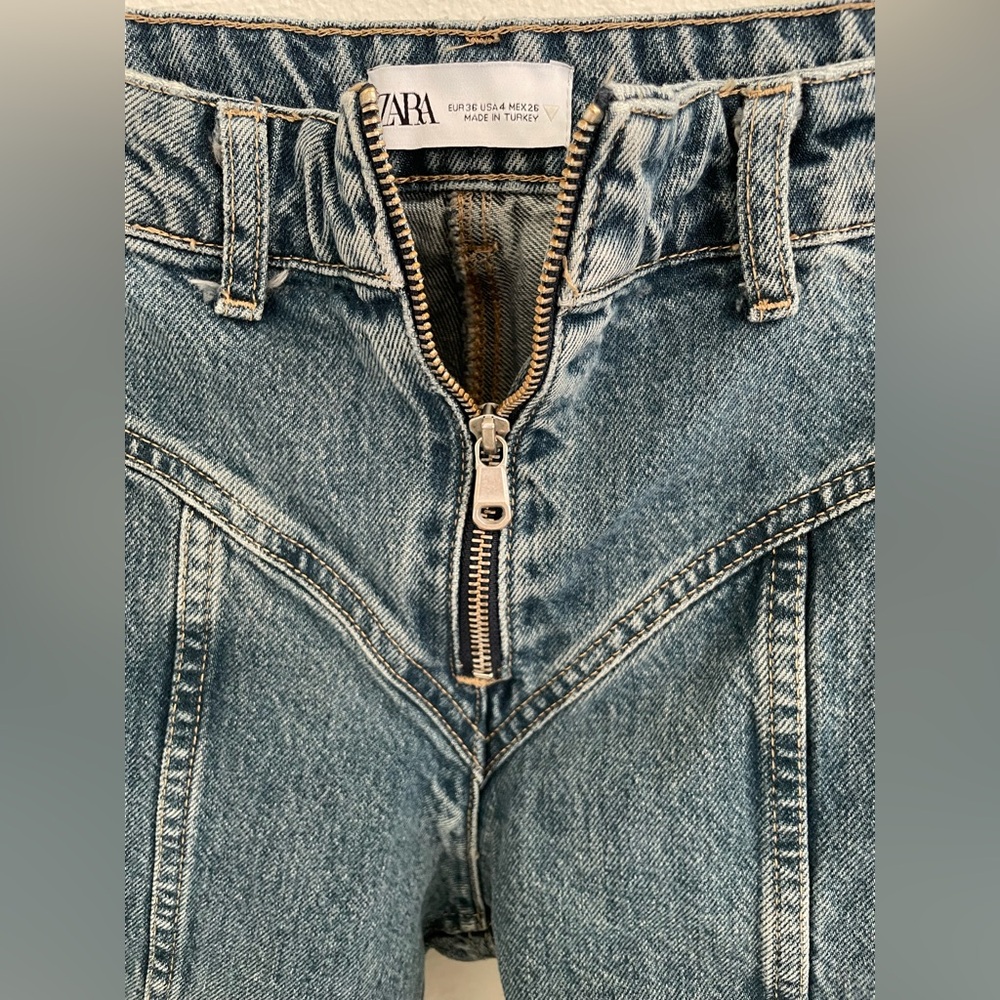 Zara cargo, boot cut, and straight jeans